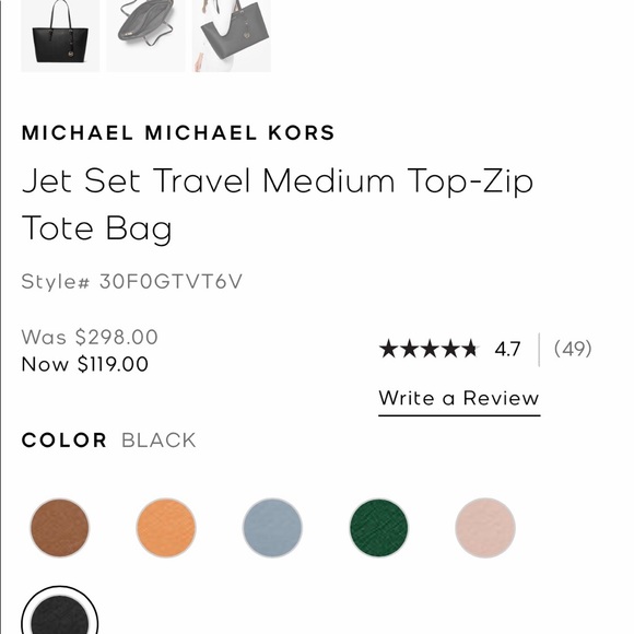 Michael Kors Jet Set Travel Tote and wallet NWT - Picture 2 of 11